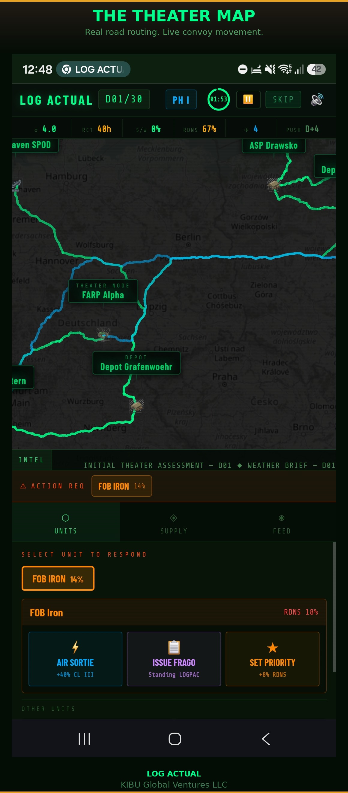 Log Actual - Theater Map